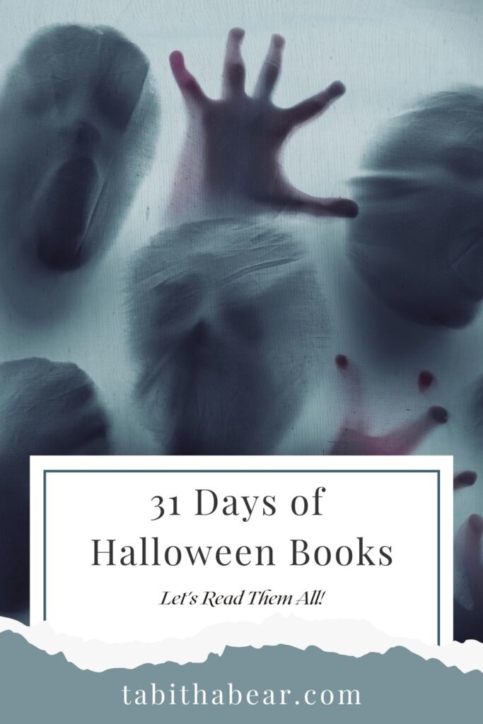 Hands and faces pressing against a cloth, adding a creepy factor. A creepy image to emphasize Halloween Books.